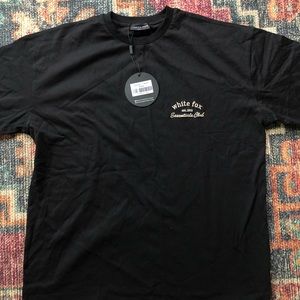 White fox black tee